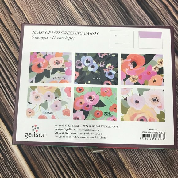 KTSMail Painted Petals Notecards Greeting Card Set - Picture 2 of 10